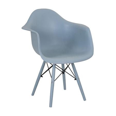 Imagem de Cadeira de Jantar Color com Braço Eiffel Eames Azul Claro