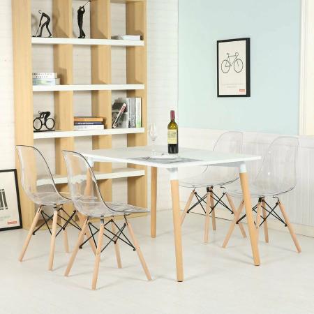 Imagem de Cadeira de jantar Eames Chair em Acrílico na cor Transparente