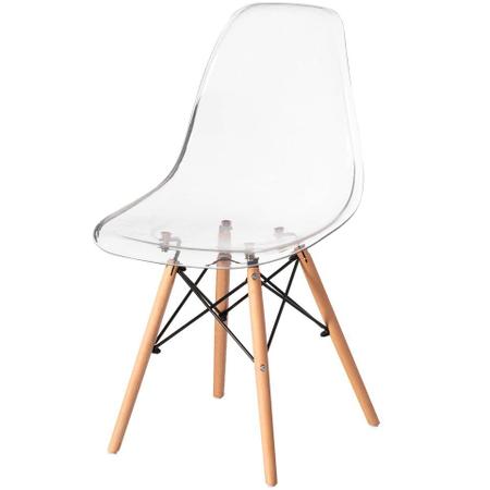 Imagem de Cadeira de jantar Eames Chair em Acrílico na cor Transparente