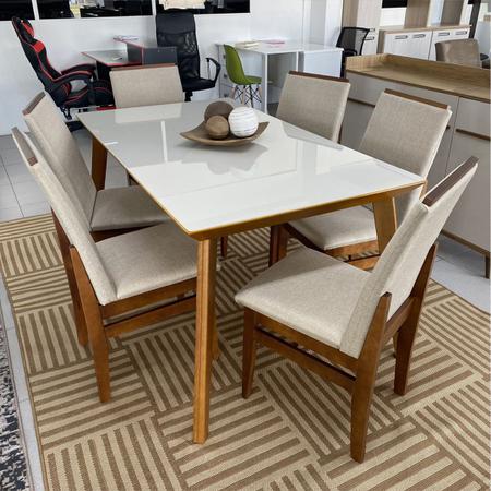 Cadeiras para Mesa de Jantar Estofada - Veneza - LJ Móveis