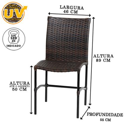 Jogo De Cadeiras, Fibra Sintética - varanda moveis - Móveis de Cozinha -  Magazine Luiza