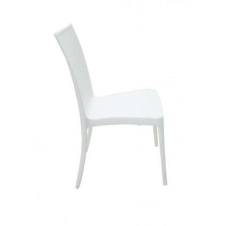 Imagem de Cadeira de polipropileno e fibra de vidro branca - LAURA RATAN - Tramontina