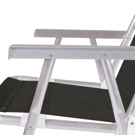 Imagem de Cadeira de Praia Alta Alumínio Conforto 120 kg Mor