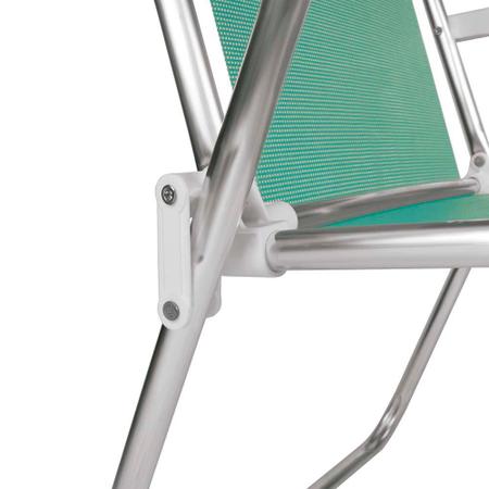 Imagem de Cadeira de Praia Alta Sannet em Alumínio Cores Variadas Mor