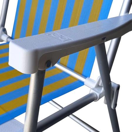 Imagem de Cadeira de Praia Aluminio Alta Cores Sortidas  Bel 