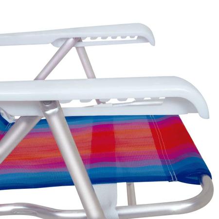 Imagem de Cadeira De Praia Piscina Reclinável 8 Posições Alumínio Mor