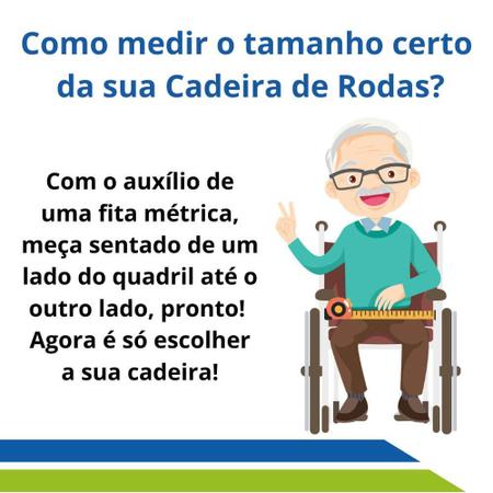 Imagem de Cadeira de Rodas em Alumínio Desmontável Capacidade de Peso até 120 kg Ortobras AVD.