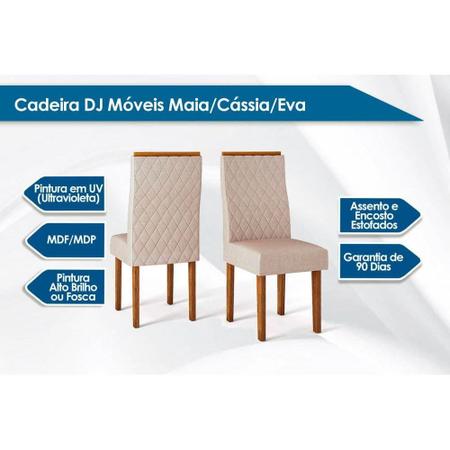 Imagem de Cadeira DJ Móveis Cássia/Maia/Eva 2 Un Rústico Malbec/Marrom
