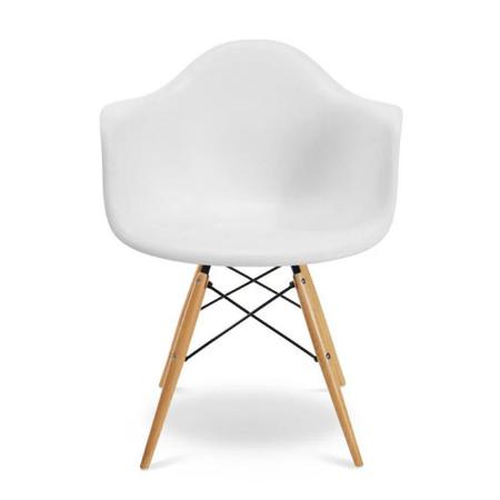 Imagem de Cadeira Eames com Braços Eiffel Wood - Branca