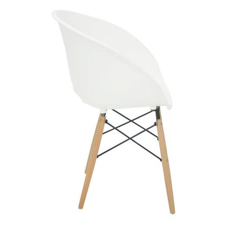 Imagem de Cadeira Elena em Polipropileno Branco com Base 3D Tramontina