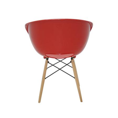 Imagem de Cadeira Elena em Polipropileno Vermelho com Base 3D Tramontina