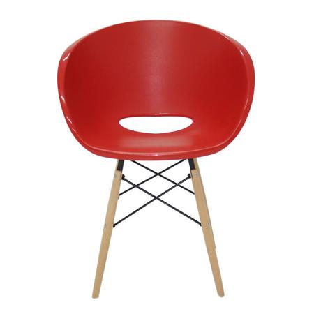 Imagem de Cadeira Elena em Polipropileno Vermelho com Base 3D Tramontina