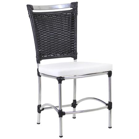 Imagem de Cadeira em Alumínio e Fibra Sintética JK para Cozinha e Edícula Trama Original
