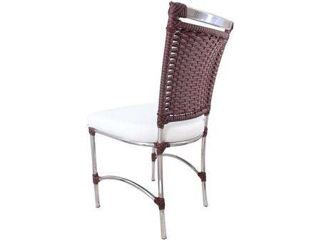 Imagem de Cadeira em Alumínio e Fibra Sintética JK para Cozinha e Edícula Trama Original