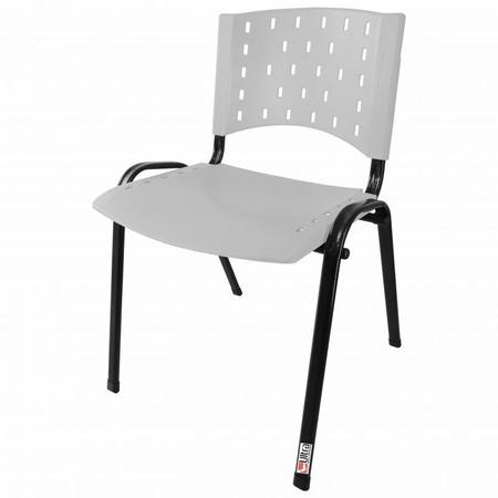Imagem de Cadeira Empilhável Plástica Branca - ULTRA Móveis