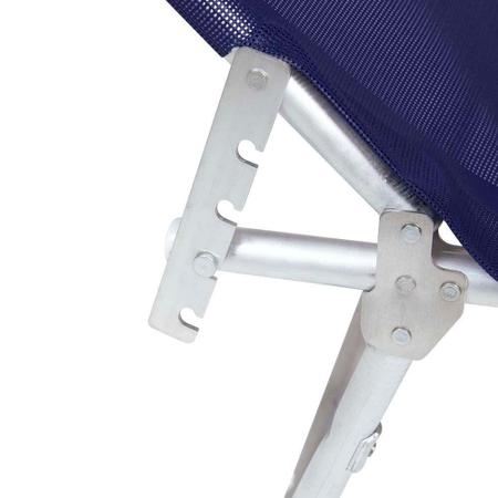 Imagem de Cadeira Espreguiçadeira Alumínio Mor Azul Marinho