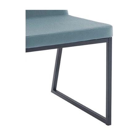 Imagem de Cadeira Estofada Yanka Azul Claro 82x48x54 cm Daf Mobiliário