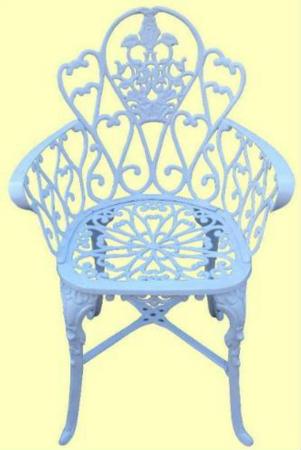 Imagem de Cadeira Floral Em Alumínio Fundido - Cód 1710