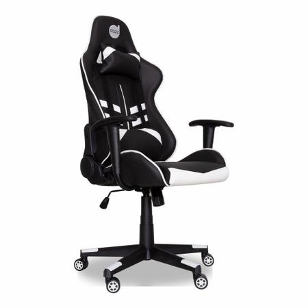 Imagem de Cadeira Gamer Ajustável e Reclinável Prime-X 2D Dazz Preto/Branco até 250Kg
