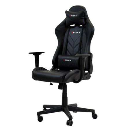 Imagem de Cadeira Gamer de Escritório Ergonômica Racer X Reclinável Preta