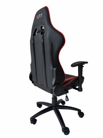 Imagem de Cadeira Gamer Fury XR, Braço Ajust, Reclin. 180 - Vermelho