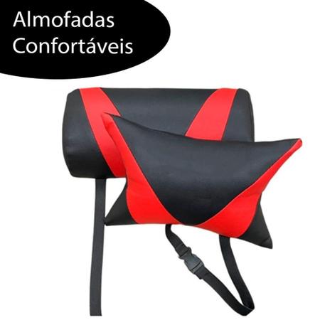 Imagem de Cadeira Gamer Giratória Games Computador Vermelha E Preta - GMR