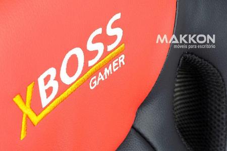 Imagem de Cadeira Gamer Infantil Preta com Vermelho  MK-862 - Makkon