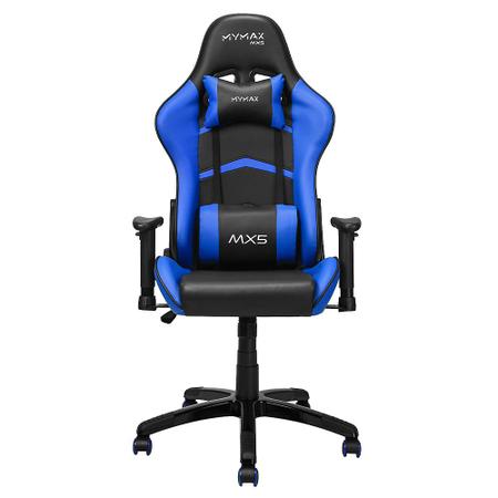 Imagem de Cadeira Gamer MX5 Giratoria Preto e Azul Mymax
