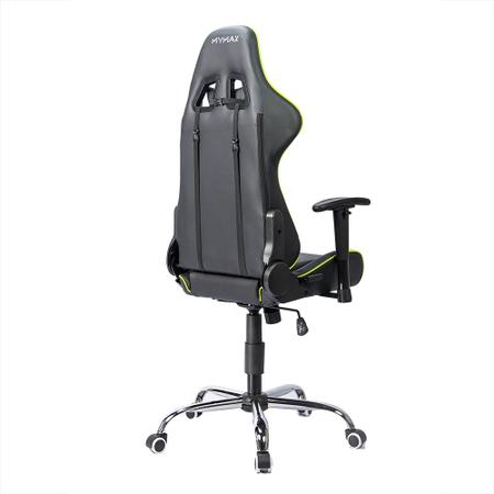 Imagem de Cadeira Gamer MX7 Giratoria Preto e Verde Mymax