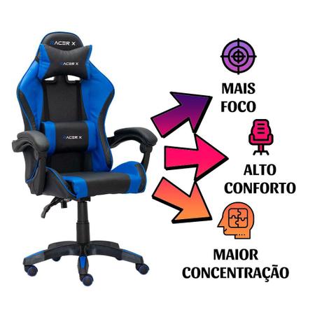 Imagem de Cadeira Gamer Racer X Comfort de Escritório Ergonômica