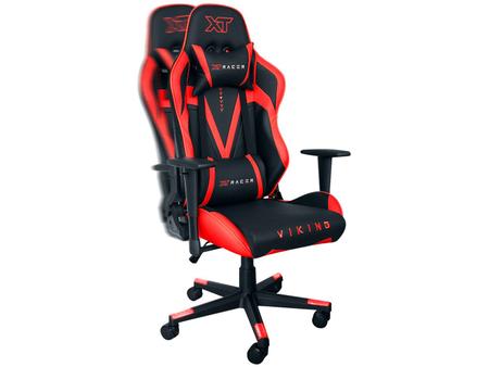 Imagem de Cadeira Gamer XT Racer Reclinável Giratória Preta e Vermelha Viking Series XTR-013