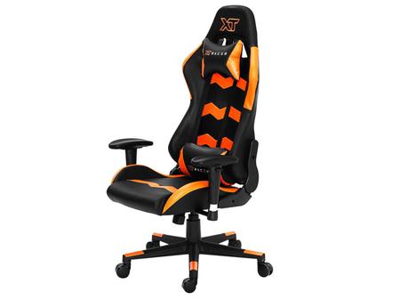 Imagem de Cadeira Gamer XT Racer Reclinável Preta e Laranja