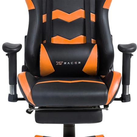 Cadeira Gamer XT Racer Reclinável Preta e Laranja Speed Series XTS120