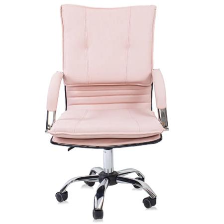 Imagem de Cadeira giratória escritório material sintético desenho italiano Show de Cadeira rosa