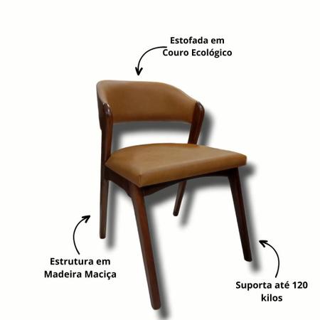 Imagem de Cadeira Honória em Madeira Maciça de Eucalipto