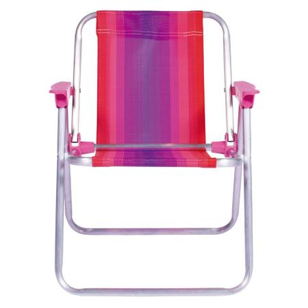 Imagem de Cadeira Infantil Alta Alumínio Rosa