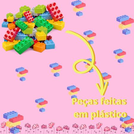 Cadeirinha Infantil Com Blocos de Montar 160 peças Cadeira