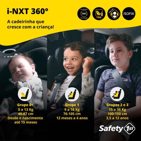 Imagem de Cadeira Infantil I-nxt Giro 360º Preto 0 À 36kg Safety 1st