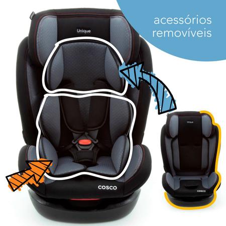 Imagem de Cadeira Infantil Para Carro Unique Cosco Kids Cinza Sport