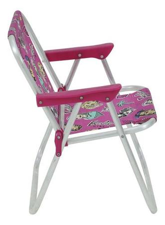Imagem de Cadeira Infantil Praia Ou Piscina Em Alumínio Barbie Bel