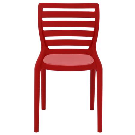 Imagem de Cadeira Infantil Tramontina Sofia Vermelha em Polipropileno e Fibra de Vidro