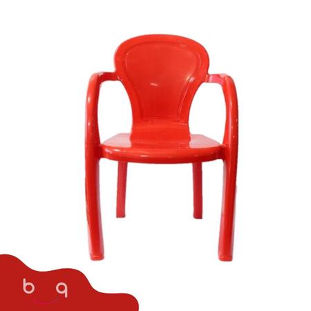 Imagem de Cadeira Infantil Usual Vermelha Para CrianÇas Suporta 25kg