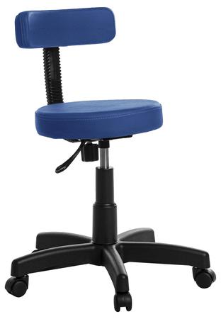 Imagem de Cadeira Mocho Giratoria Revestimento Em Viena Azul Marinho