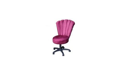 Imagem de Cadeira Mocho Joe Para Estética Veludo Rosa Pink Ms Decor