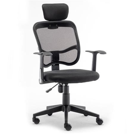Cadeira Office FlexInter Comfort Mesh II, Até 130Kg, Cilindro de
