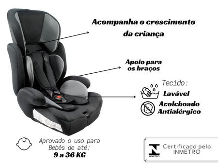 Cadeirinha Infantil Para Carro Bebê Conforto 9 á 36Kg Reclinável Assento  Elevação - Styll Baby - Cadeirinha para Automóvel - Magazine Luiza