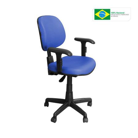 Imagem de Cadeira para Escritório CE-Ergonômica Giratória Azul - Pethiflex