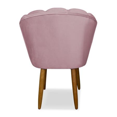 Imagem de Cadeira para Mesa de Jantar Modelo Flor Suede