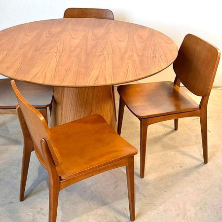 Cadeira para Mesa de Jantar Tami 48cm Madeira Maciça - Sallar Home Imagem de Cadeira para Mesa de Jantar Tami 48cm Madeira Maciça - Sallar Home