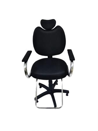 Imagem de cadeira para salão cabeleireiro cadeira salão de beleza Preto luxo
